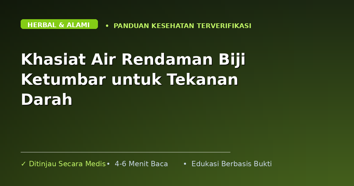 Khasiat Air Rendaman Biji Ketumbar untuk Tekanan Darah