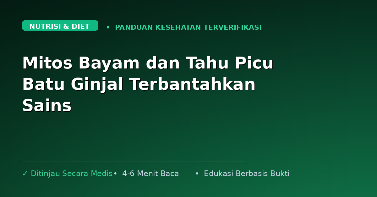 Mitos Bayam dan Tahu Picu Batu Ginjal Terbantahkan Sains